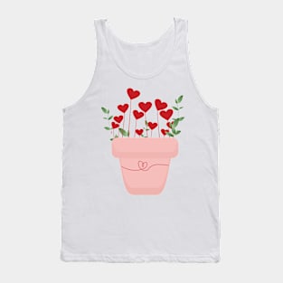 heart plant pot for lovers Tank Top